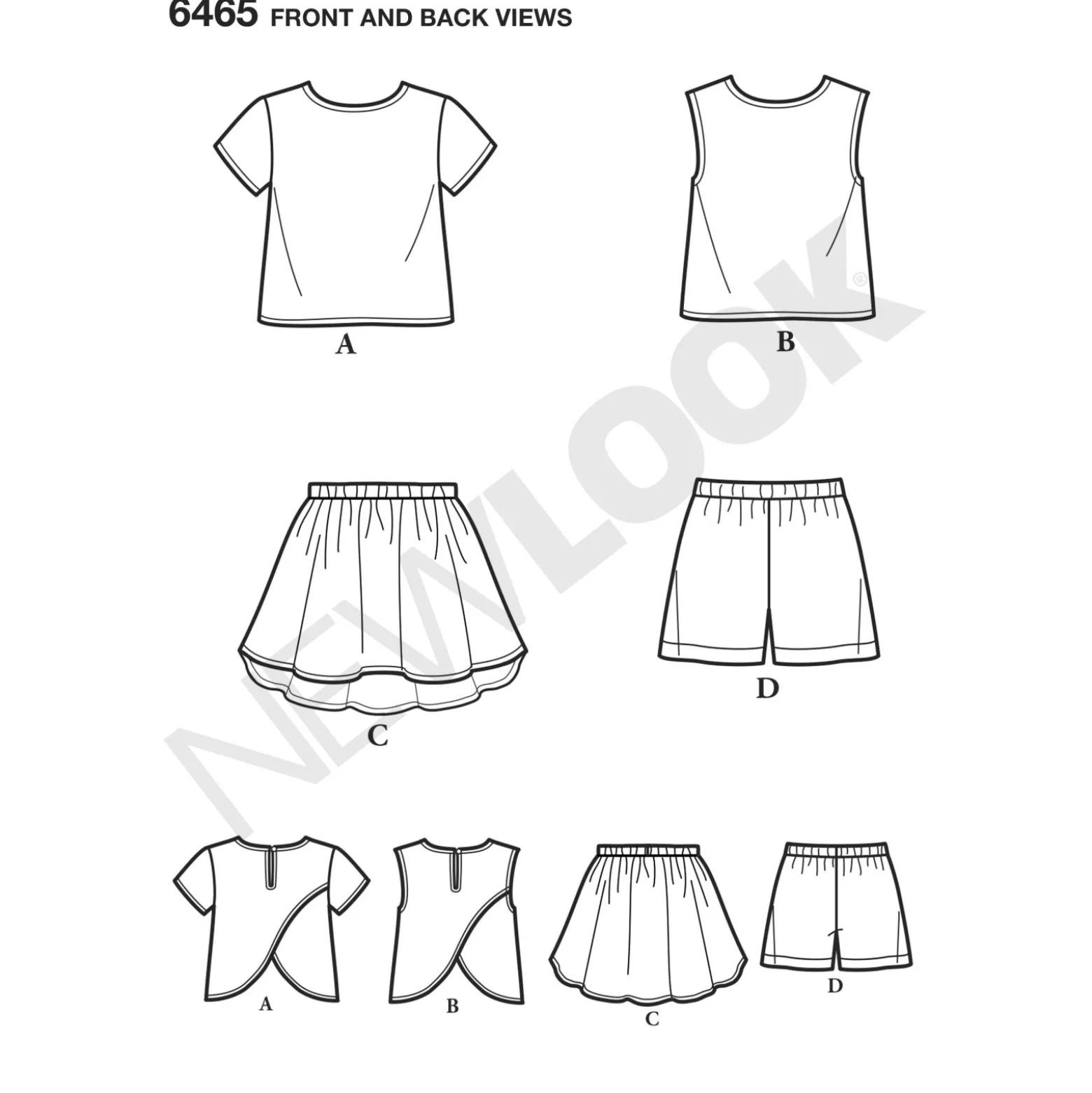Patron Ensemble Enfant - New Look 6465