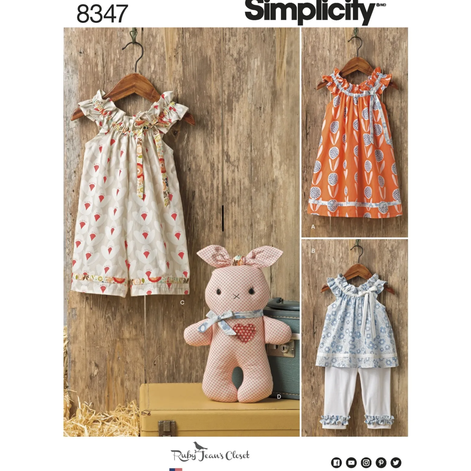 Patron Ensemble sans manches Bébé - Simplicity n°8347