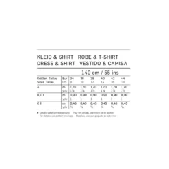 Patron Femme Robe et t-shirt Burda Young n°6655