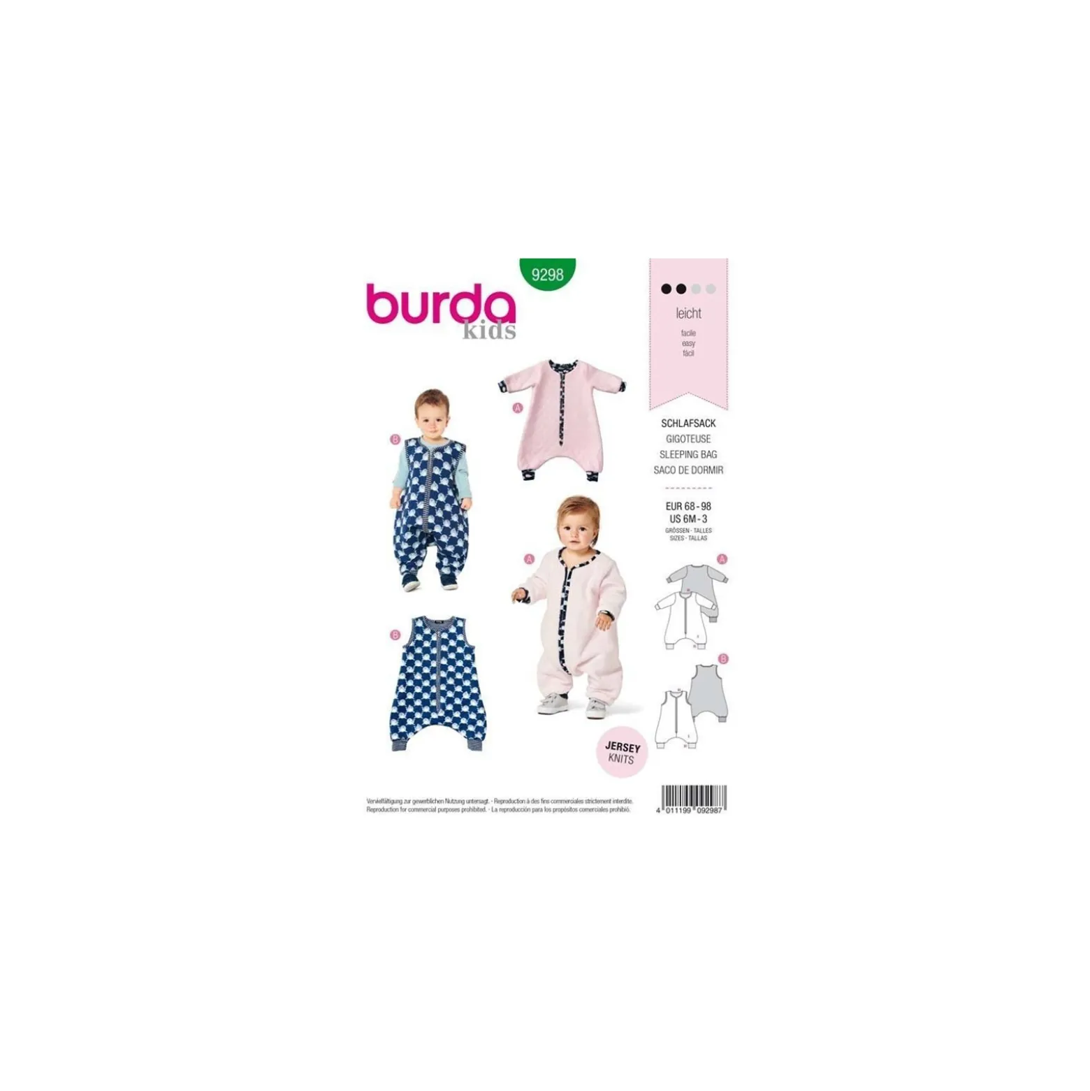 Patron GigoteuseBurda Kids n°9298