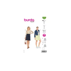 Patron jupe droite Femme - Burda n°6147