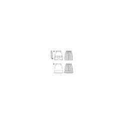 Patron jupe droite Femme - Burda n°6147