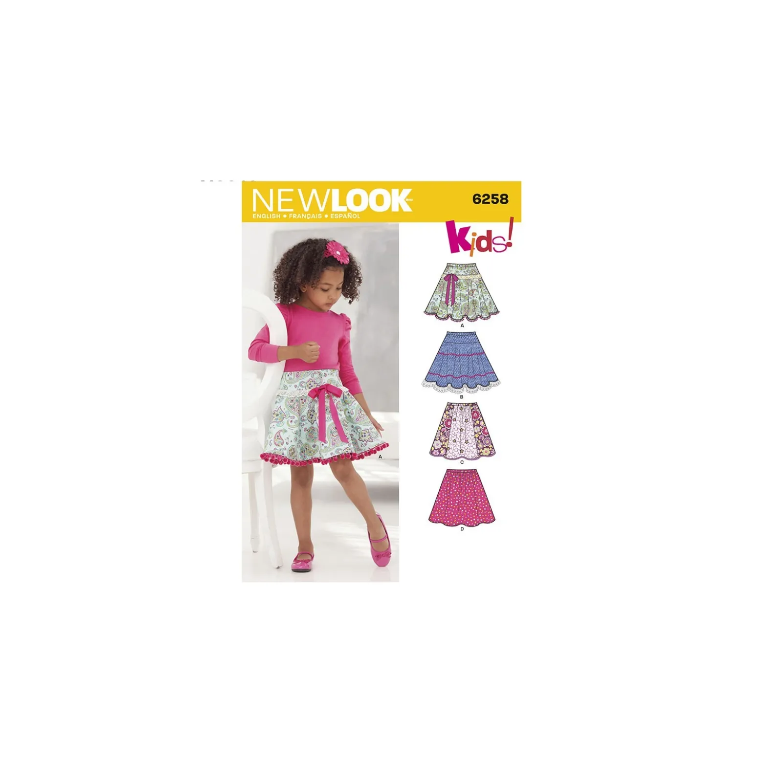 Patron Jupe Elastique Enfant - New Look 6258