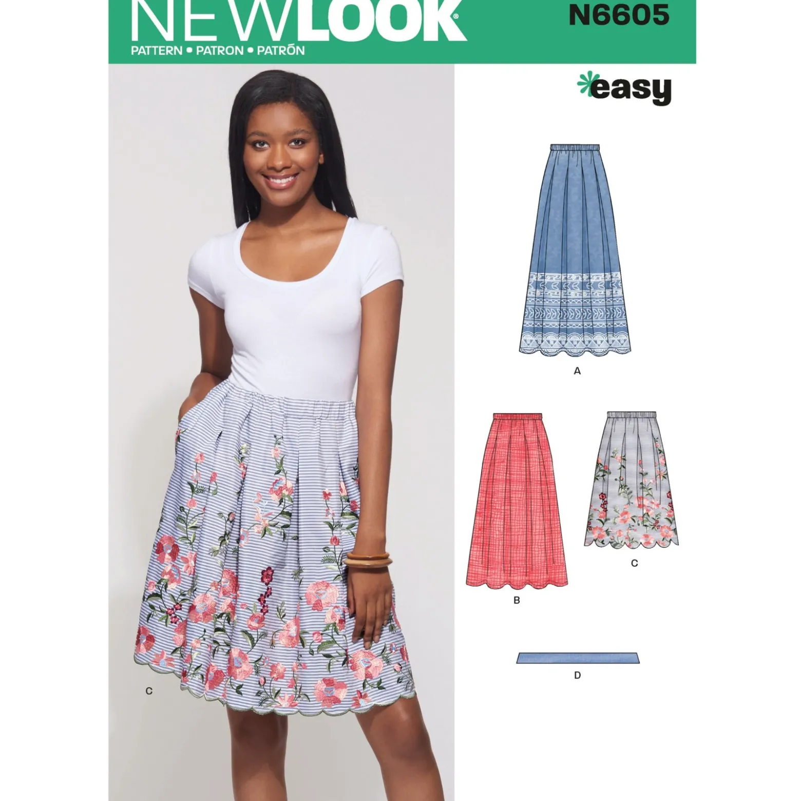 Patron Jupe Festonnée Femme - New Look 6605