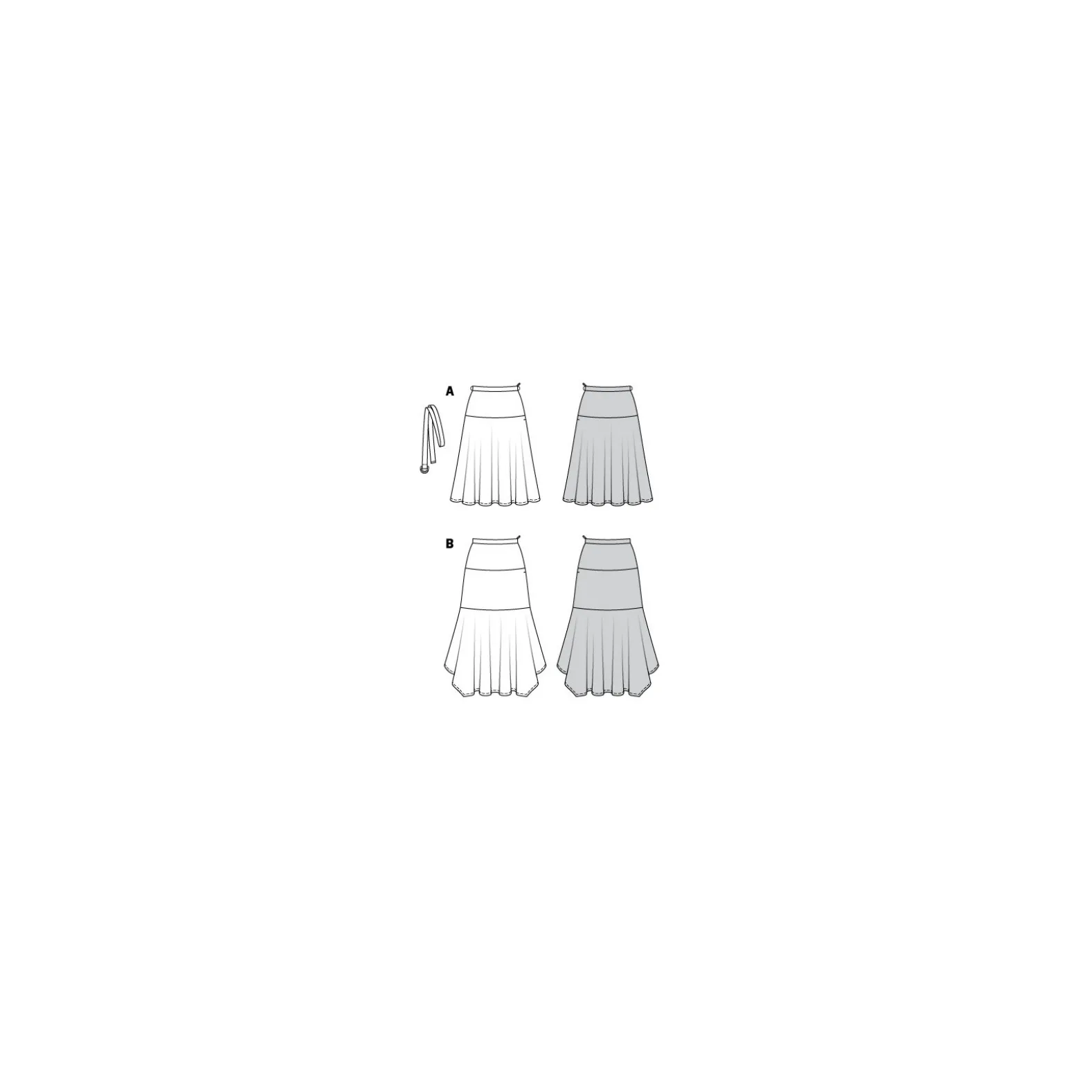 Patron jupe midi Femme - Burda n°6142