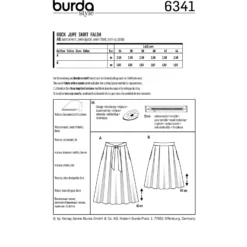 Patron Jupe à Plis Femme Burda N°6341