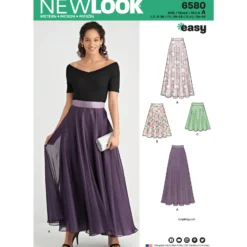 Patron Jupe Plissée Femme - New Look 6580