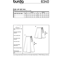 Patron Jupe Portefeuille Femme Burda N°6340