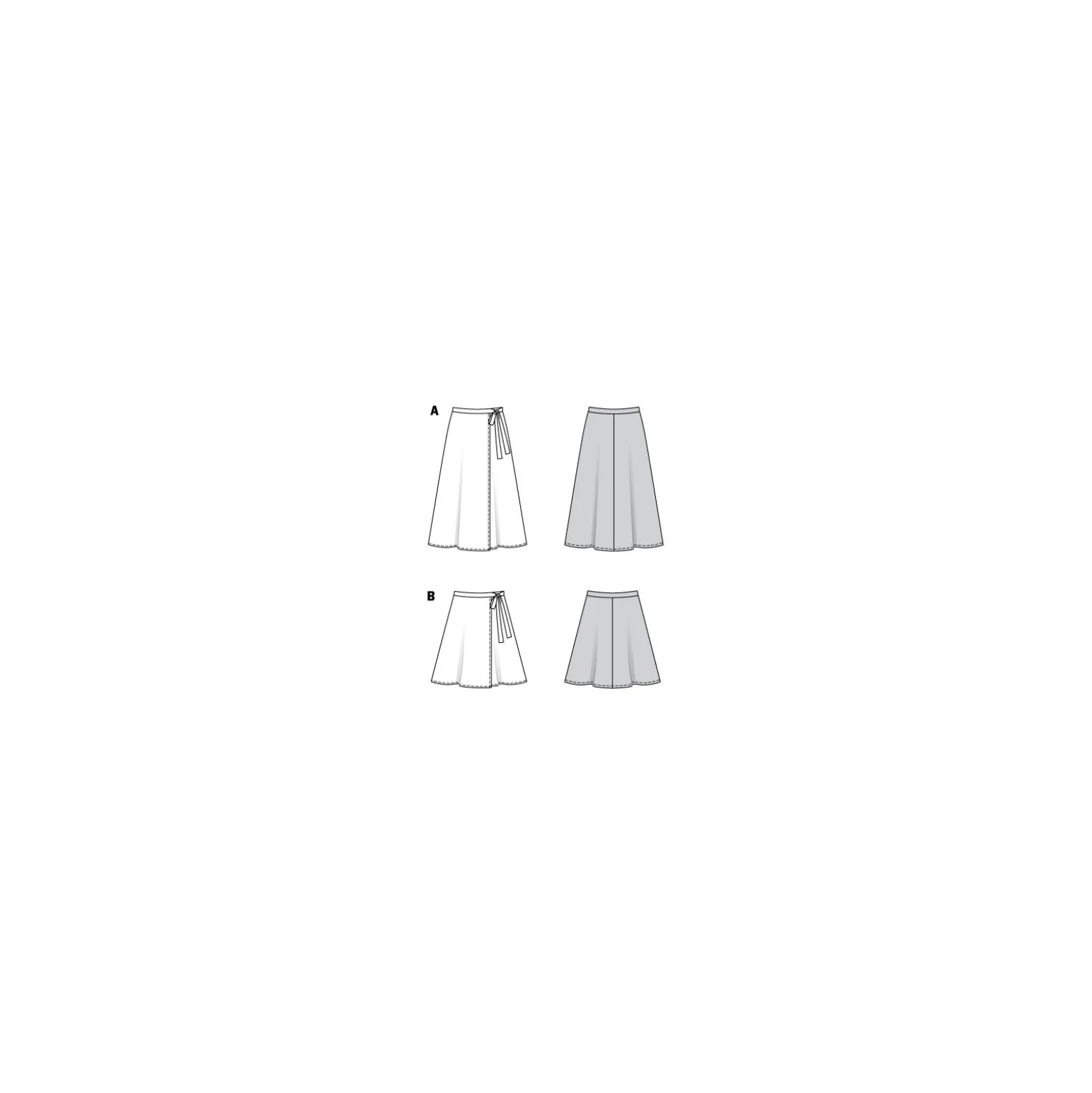 Patron Jupe Portefeuille Femme Burda N°6340