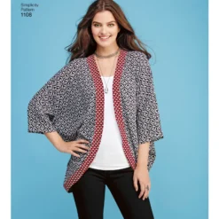 Patron Kimono à manches chauve-souris Femme - Simplicity n°1108