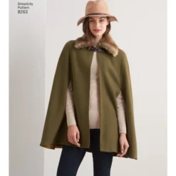 Patron manteau cape Femme - Simplicity n°S8263