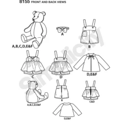 Patron ourson en peluche - Simplicity n°8155