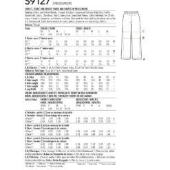 Patron Pantalon d'intérieur Famille - Simplicity n°S9127
