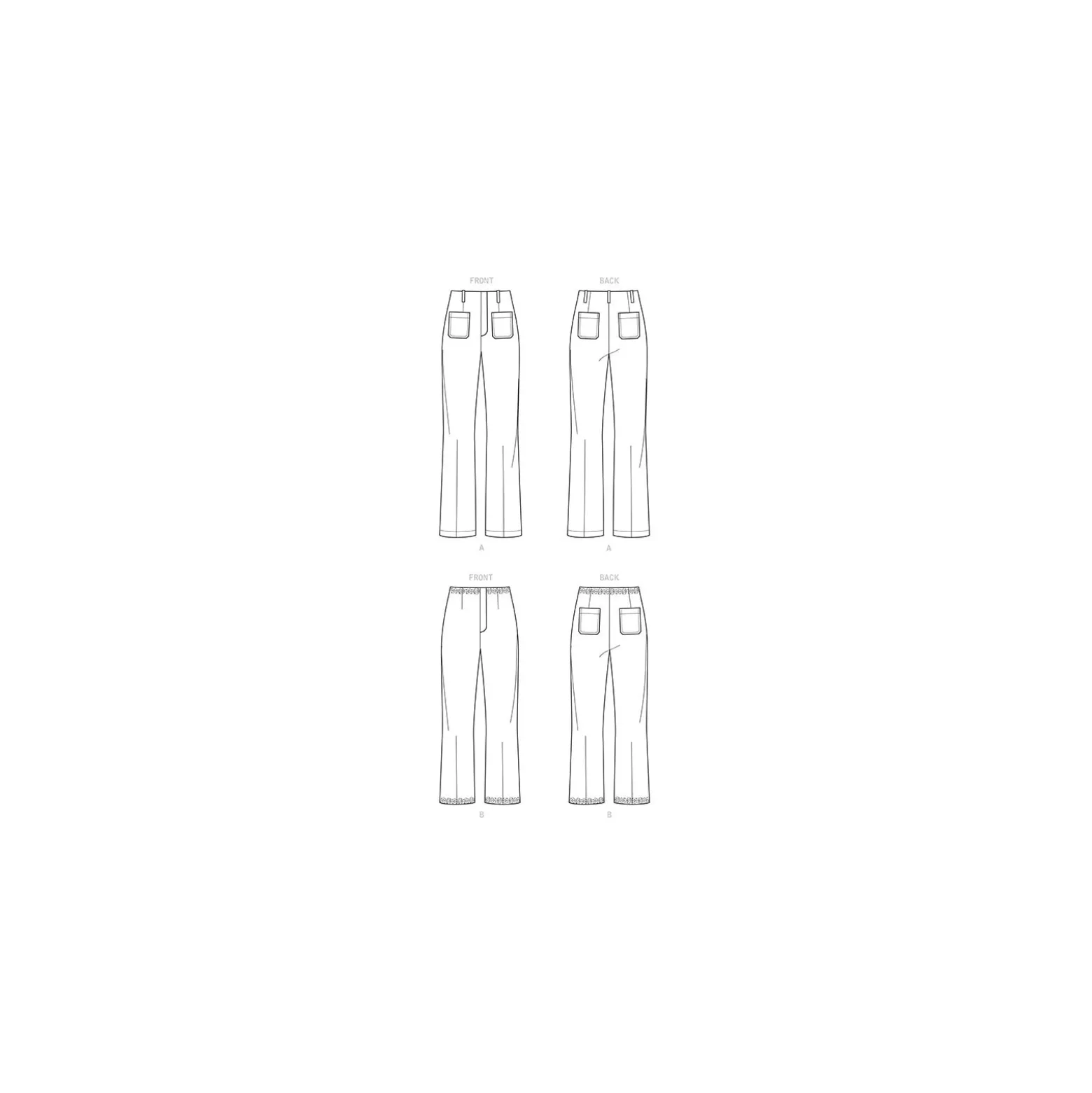 Patron Pantalon Droit Femme - New Look 6660