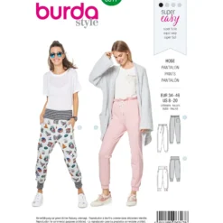 Patron Pantalon Jogging Femme Burda N°6317