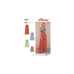 Patron Pantalon large Femme - Simplicity n°8605
