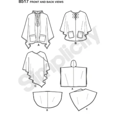Patron poncho Femme - Simplicity n°S8517