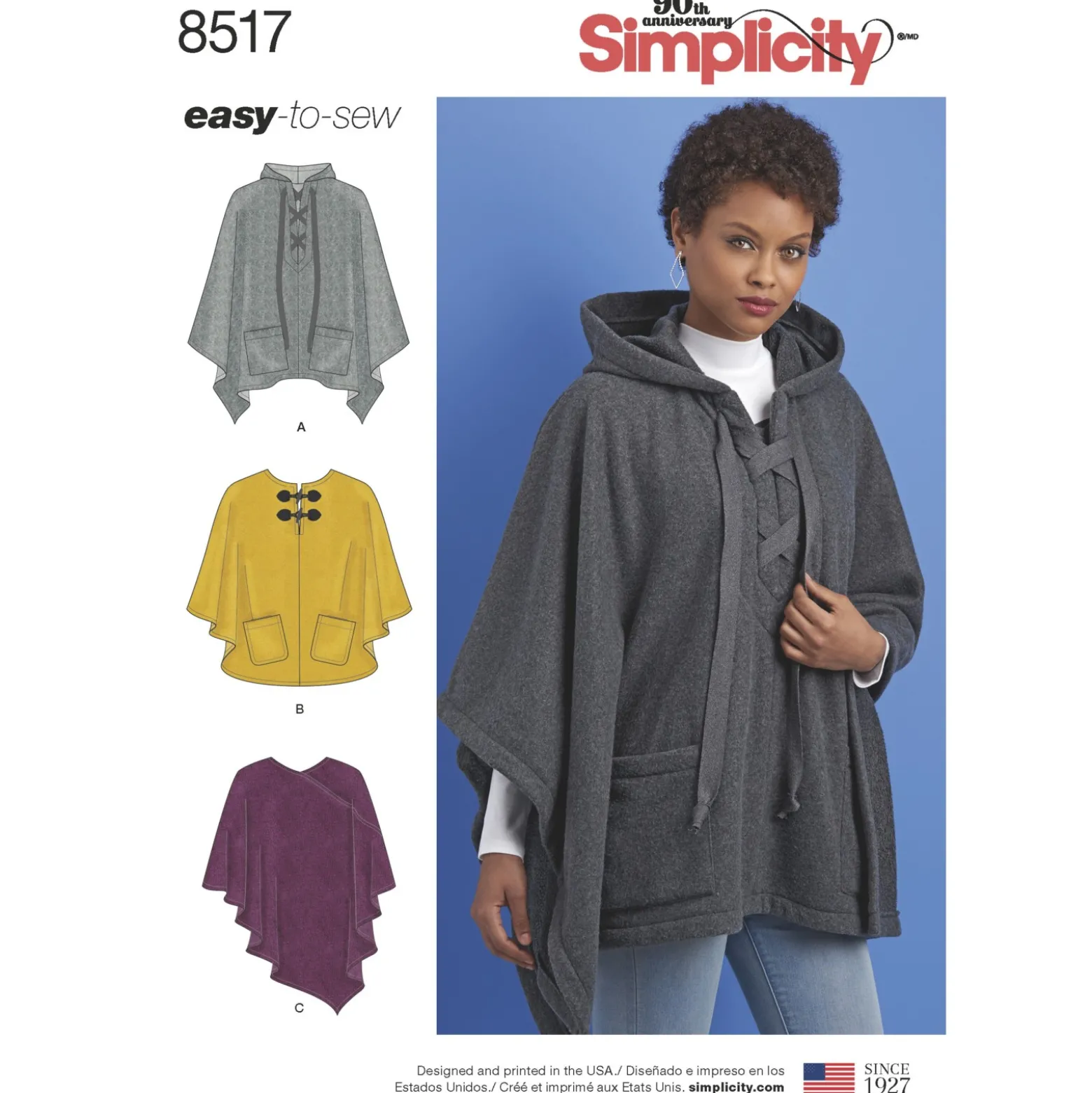 Patron poncho Femme - Simplicity n°S8517