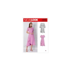 Patron Robe asymétrique Femme - New Look 6655