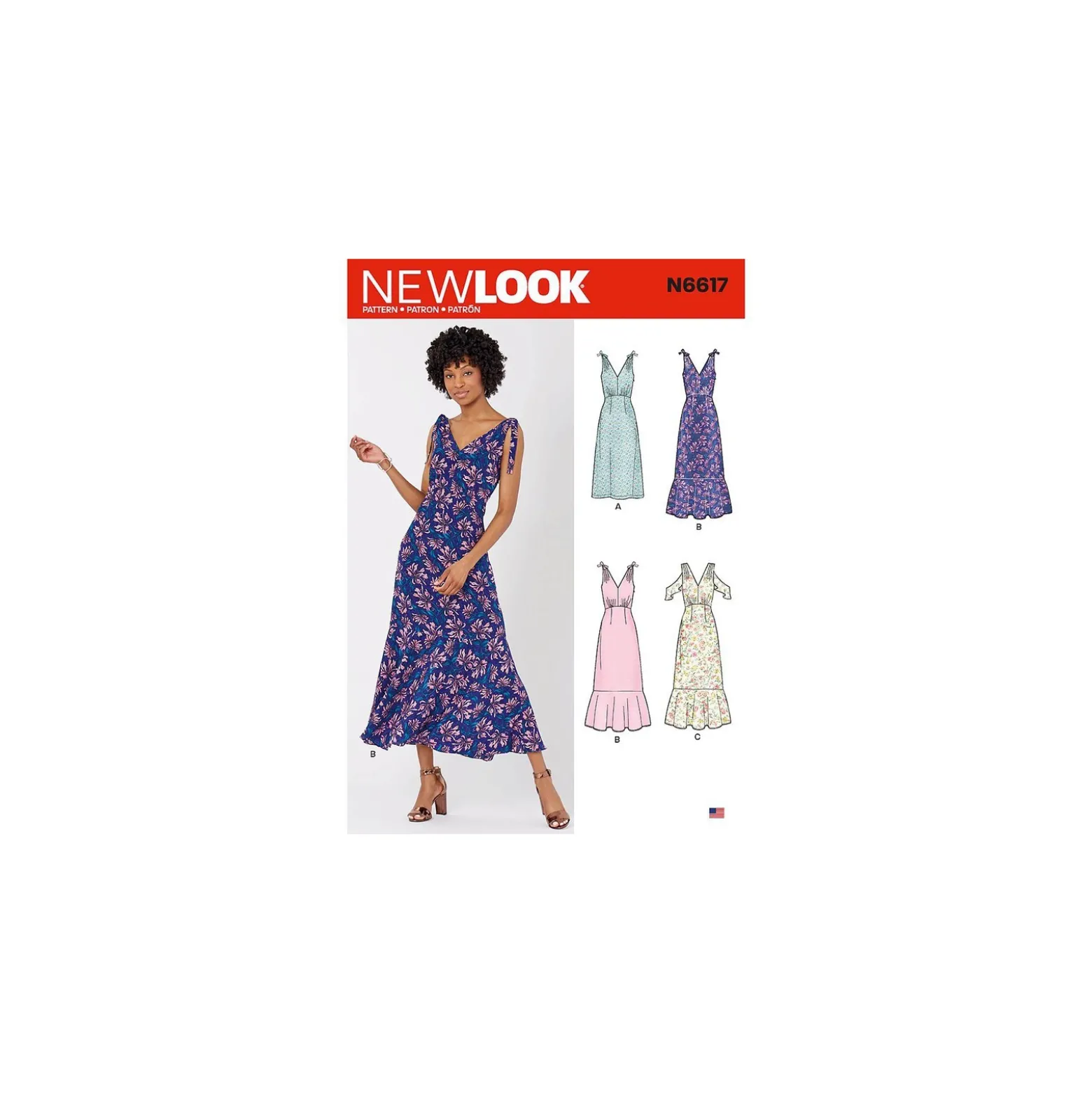 Patron Robe à bretelles nouées Femme - New Look 6617