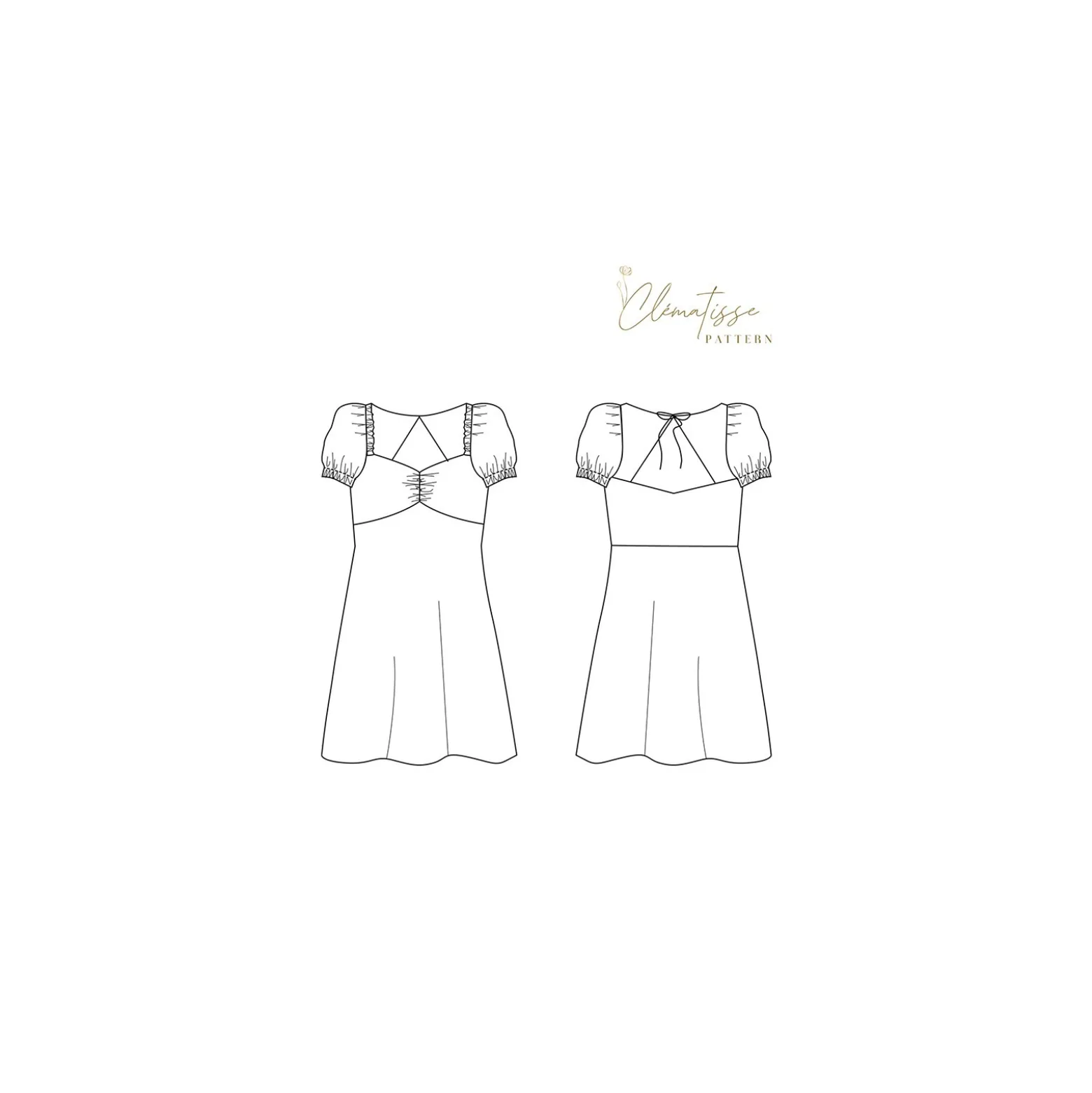 Patron Robe Clématisse Pattern - Clarisse