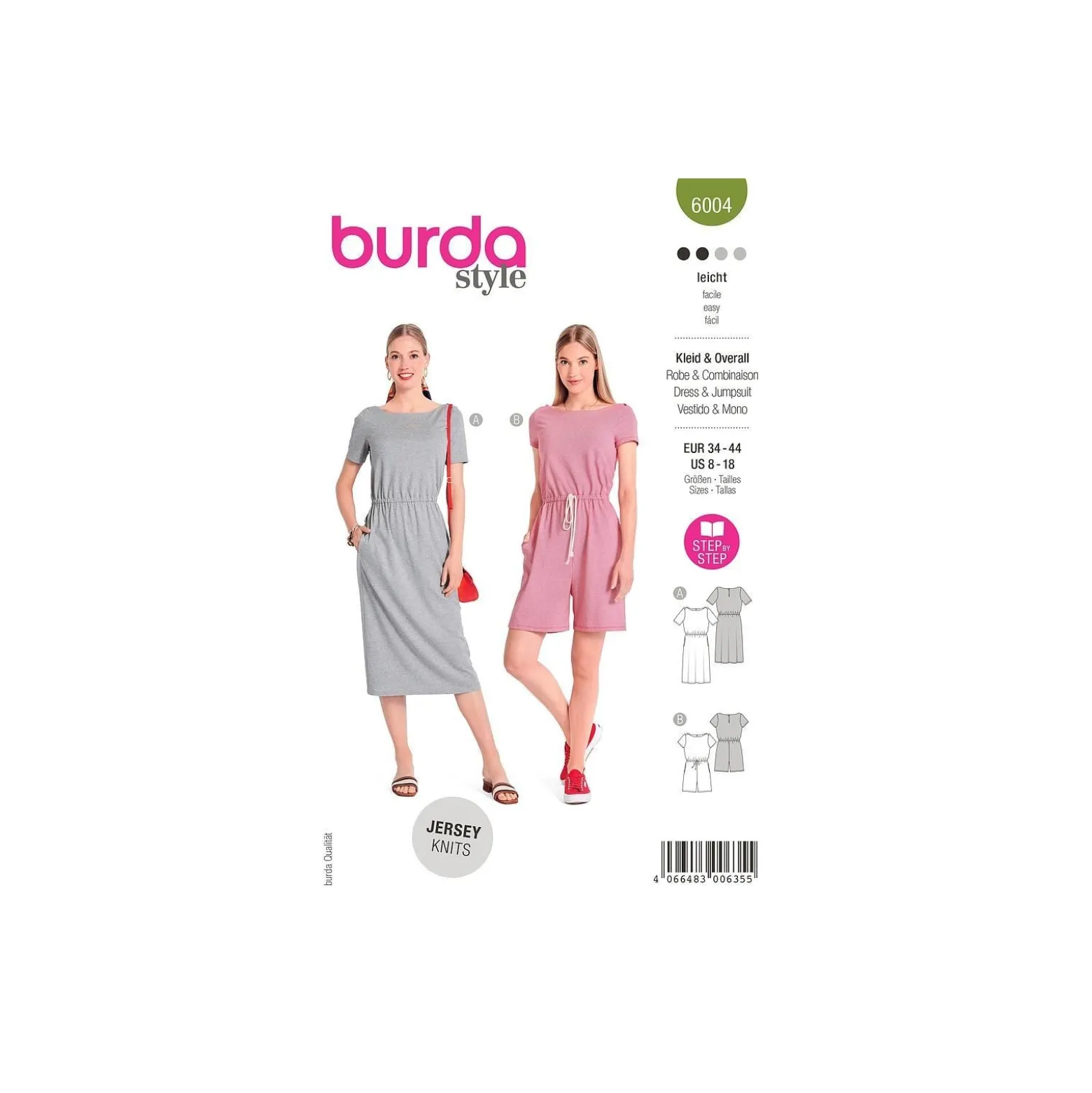 Patron robe/combinaison femme - Burda n°6004