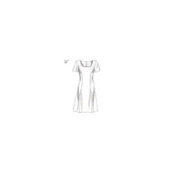 Patron Robe courte évasée Femme - New Look 6567