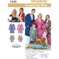 Patron Robe de chambre Famille - Simplicity n°1946
