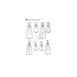 Patron Robe Dos Nu Femme - New Look 6491