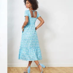 Patron Robe dos à smocks Femme - New Look 6692
