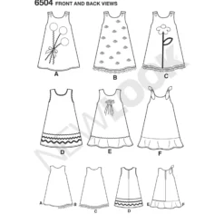 Patron Robe Droite Enfant - New Look 6504