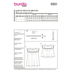 Patron robe et top enfant - Burda n°9281