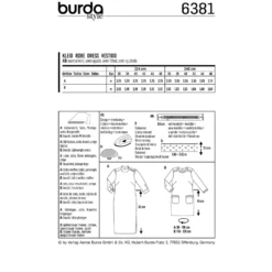 Patron Robe Femme Burda N°6381
