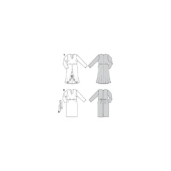 Patron robe Femme grande taille - Burda n°5987