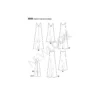 Patron Robe longue Femme - New Look 6866