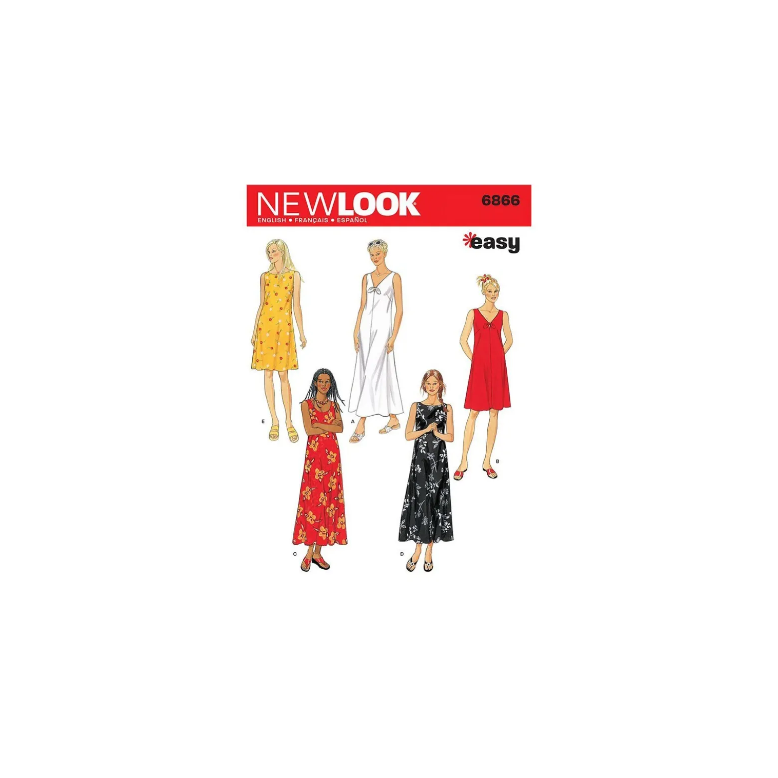 Patron Robe longue Femme - New Look 6866