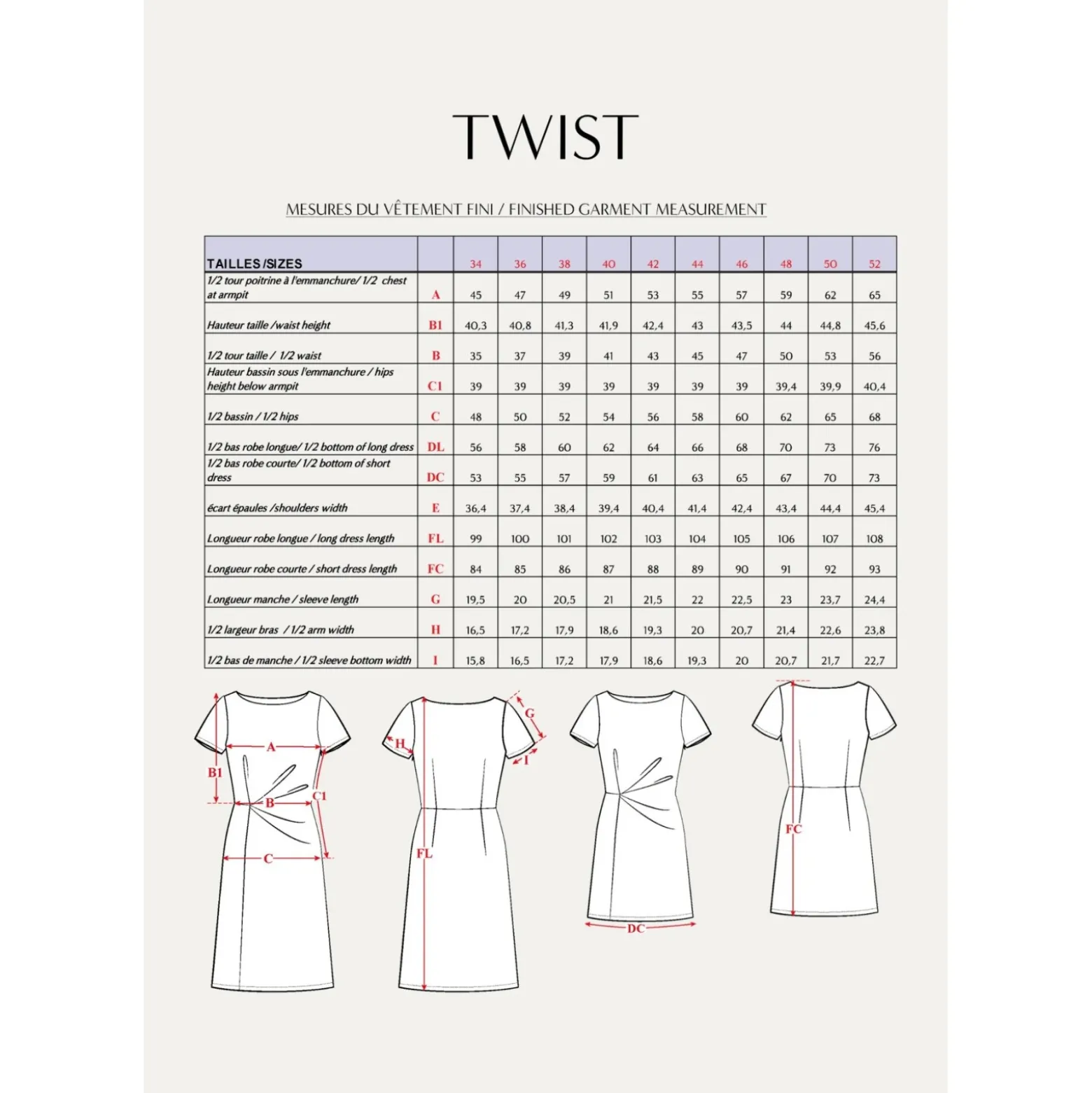 Patron Robe Maison Fauve - Twist
