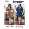 Patron Robe manches bouffantes Femme - Simplicity n°S9329