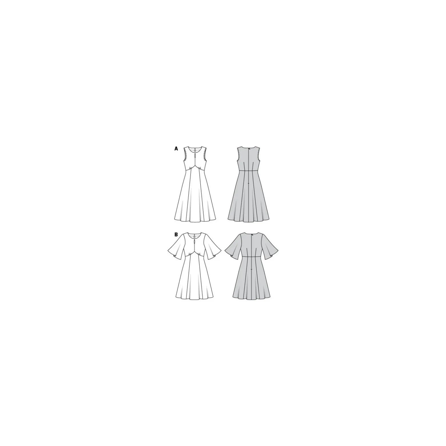 Patron robe manches papillons Femme - Burda n°6133