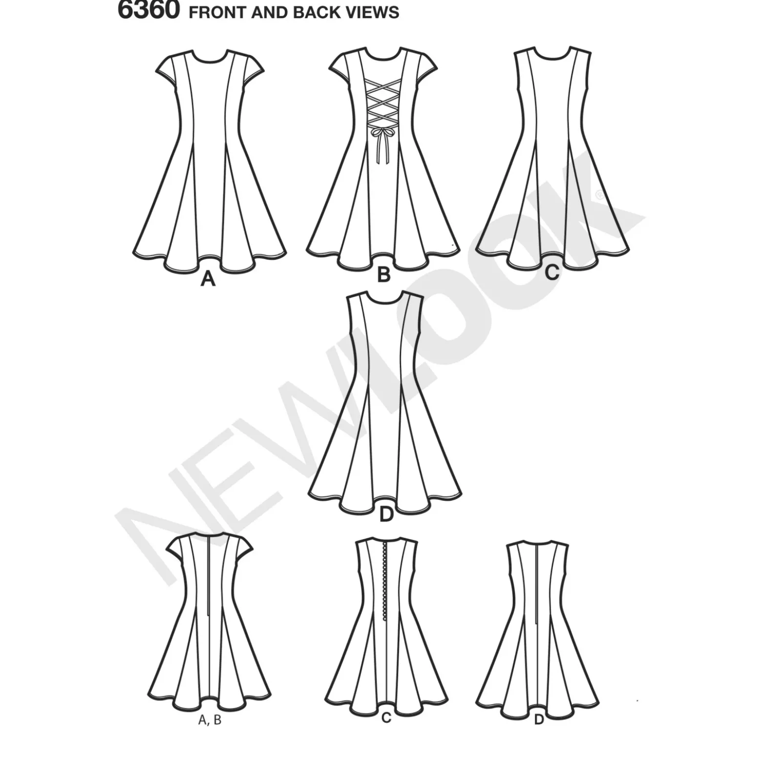 Patron Robe Patineuse Enfant - New Look 6360