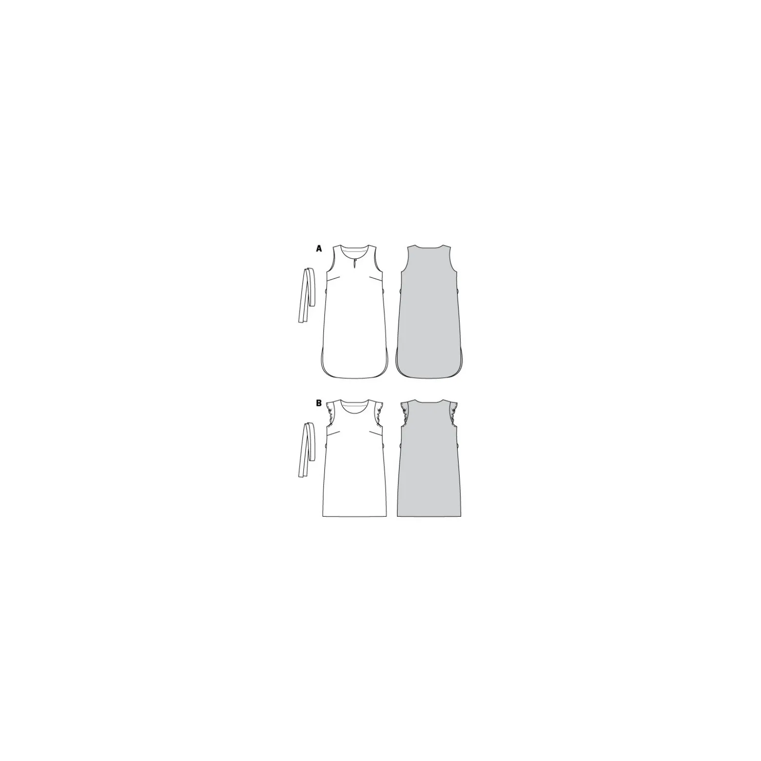 Patron robe à pinces Femme grande taille - Burda n°6106