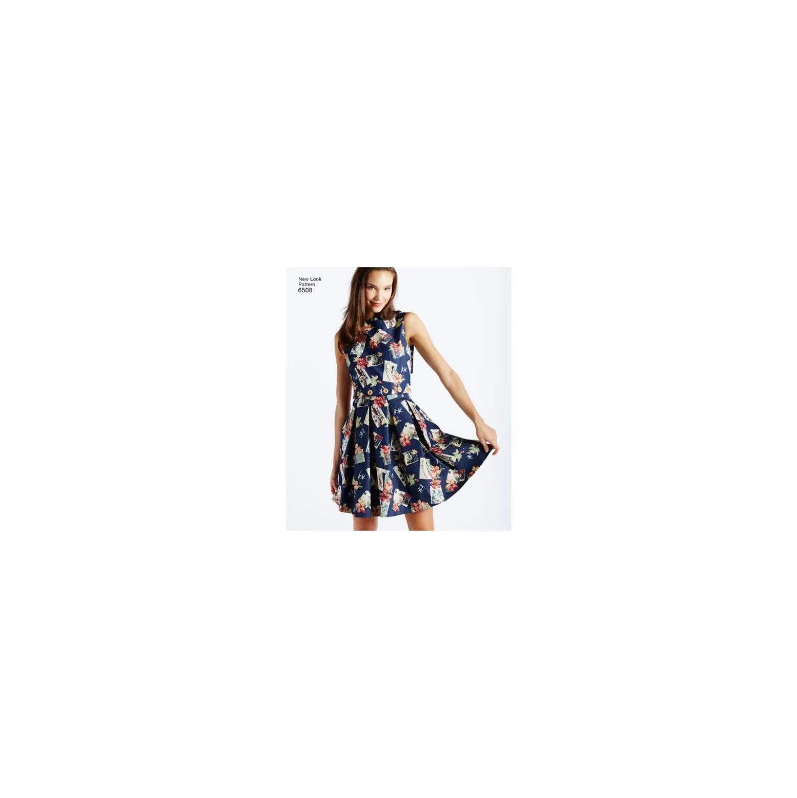 Patron Robe à plis Femme - New Look 6508