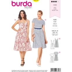 Patron Robe Plissée Femme Burda N°6343