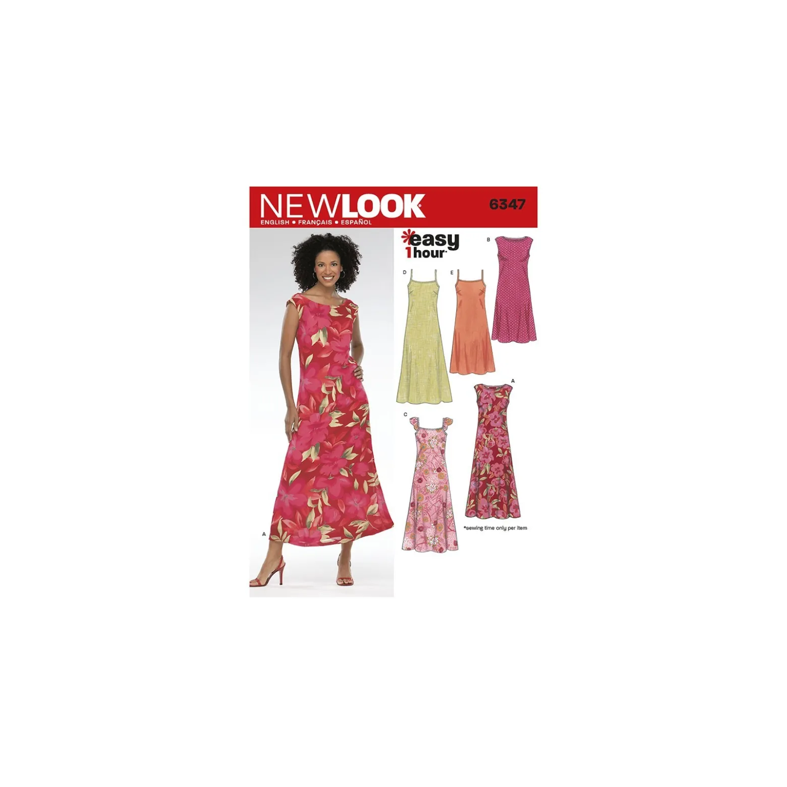 Patron Robe Trapèze Femme - New Look 6347