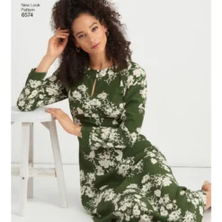 Patron Robe évasée Femme - New Look 6574