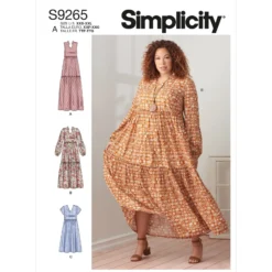 Patron Robe à volants Femme - Simplicity n°S9265