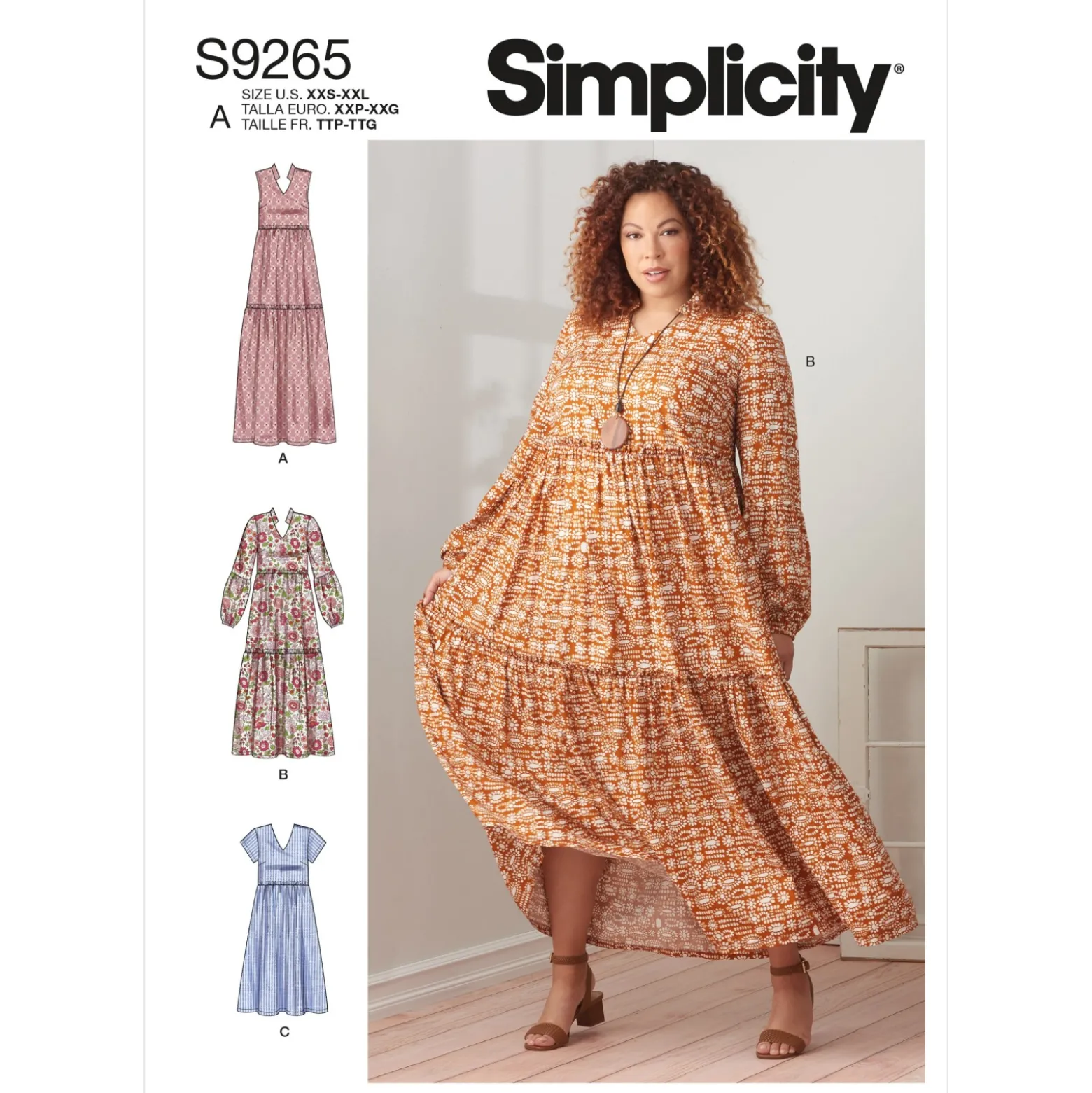 Patron Robe à volants Femme - Simplicity n°S9265