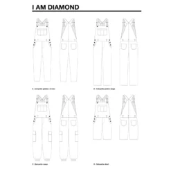 Patron Salopette I AM Patterns - I AM Diamond