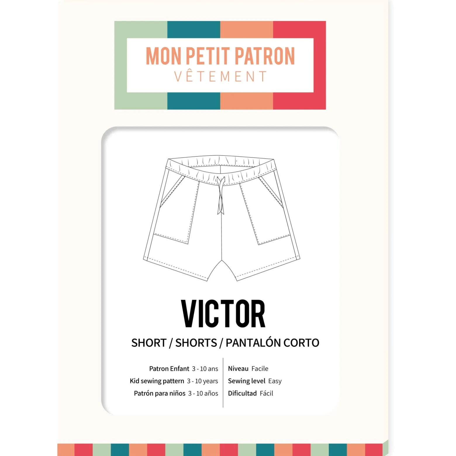Patron short enfant Mon Petit Patron - Victor