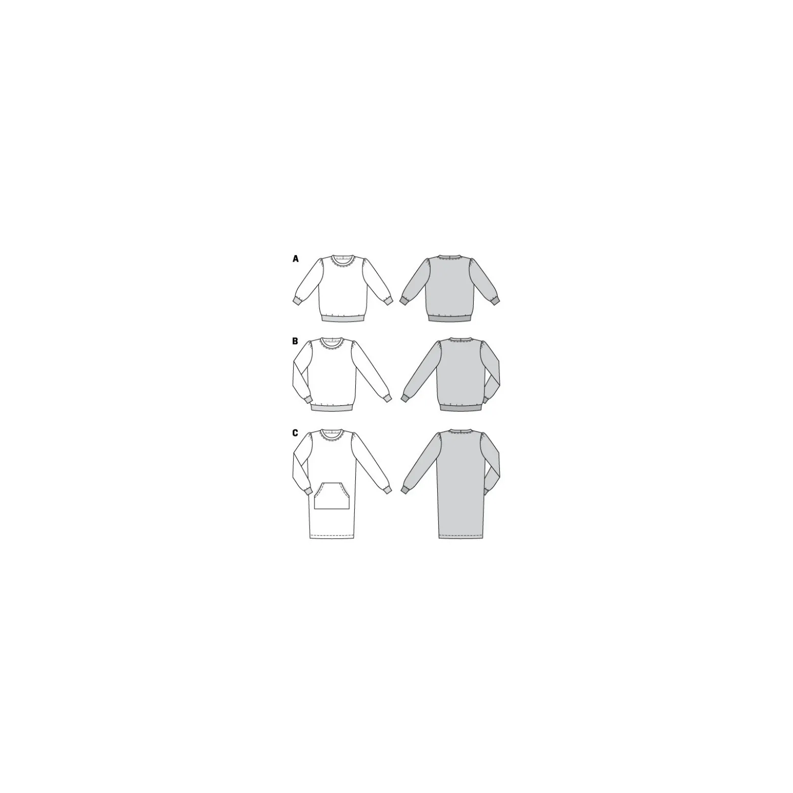 Patron sweat et robe Femme - Burda n°6109